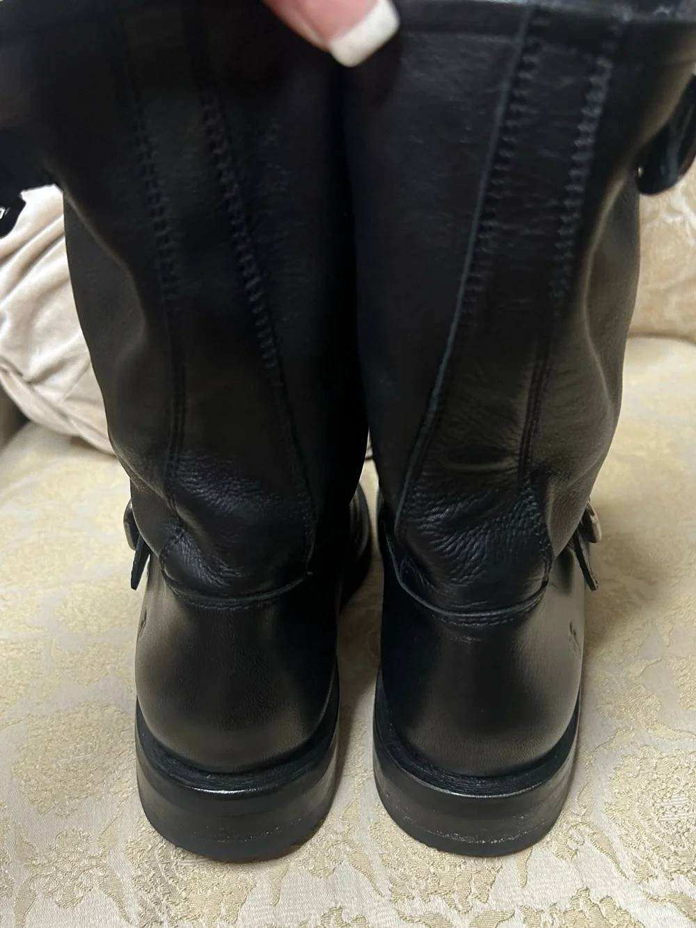 ❤️ FRYE LEATHER VERONICA HARNESS SHORT WOMENS BOOTS MOTO INSPIRED GRUNGE, BOHO